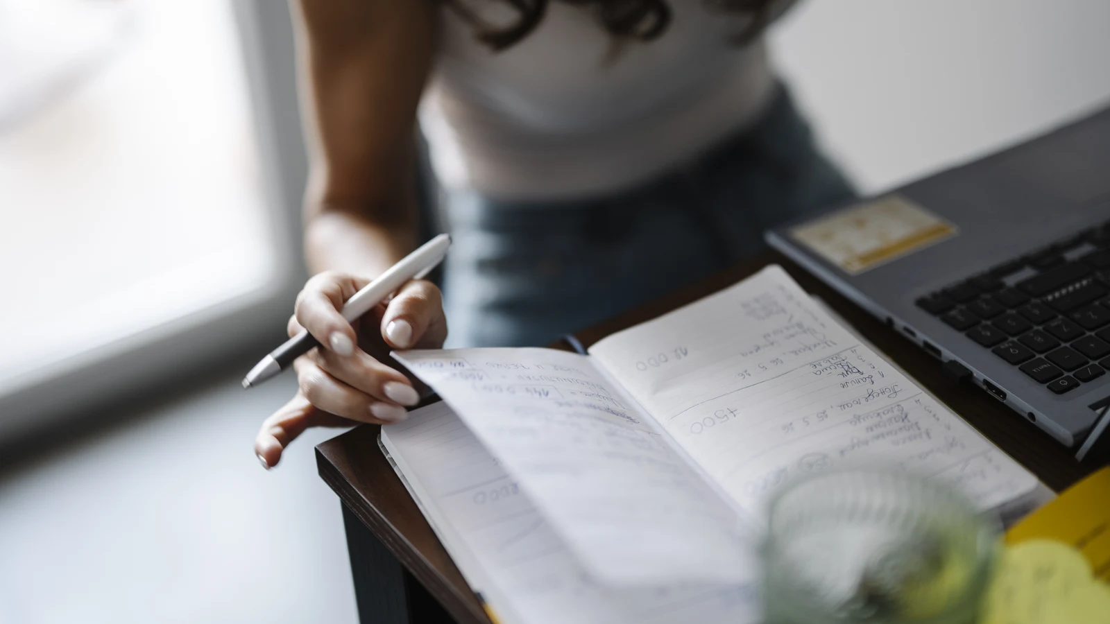 professional writing and grammar review workspace